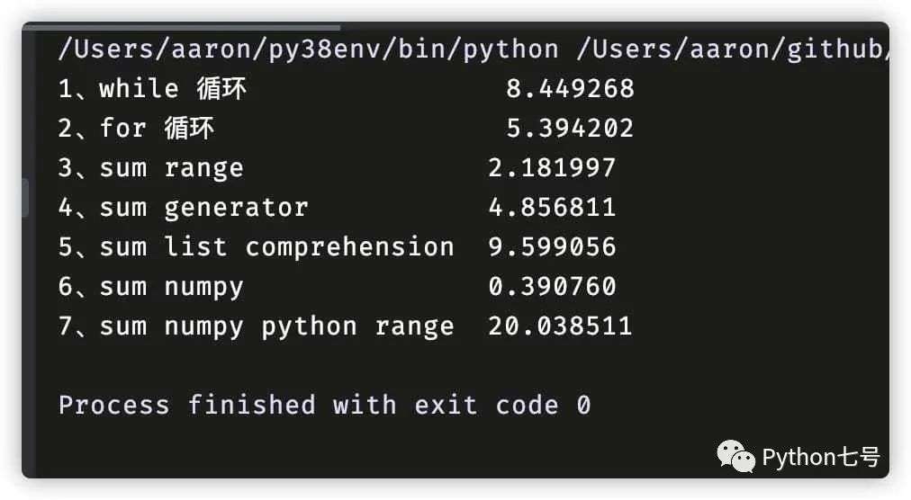 Python 中最快的循环方式