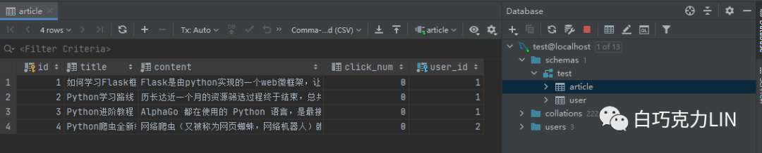 Flask框架——模型关系（1对多）