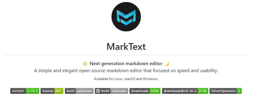 Github 37.6k stars的Markdown编辑器，太优雅了！