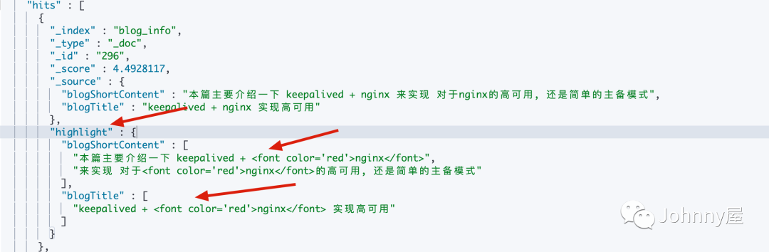 Elasticsearch 实现博客高亮查询