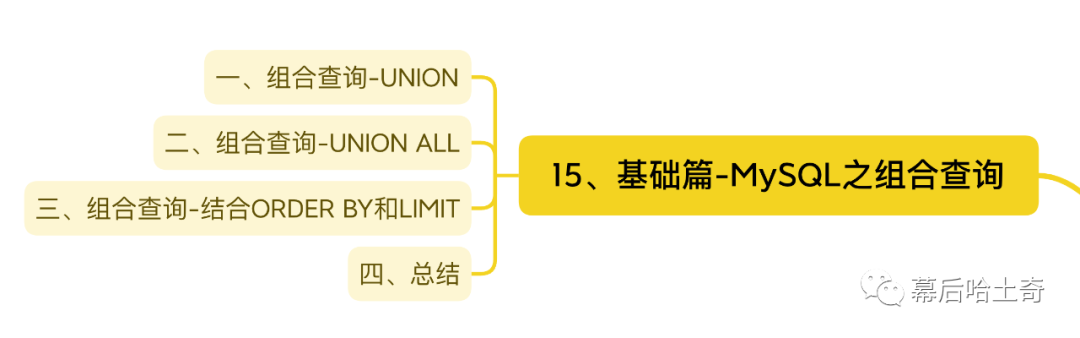 15｜第十五话：基础篇-MySQL之组合查询