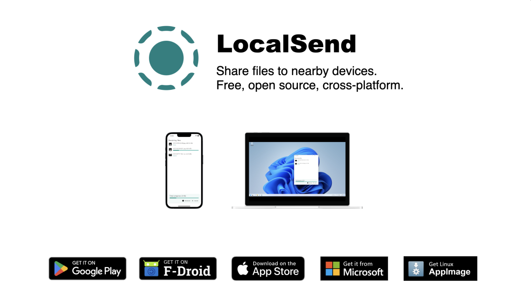 AirDrop 开源跨平台替代品 - LocalSend