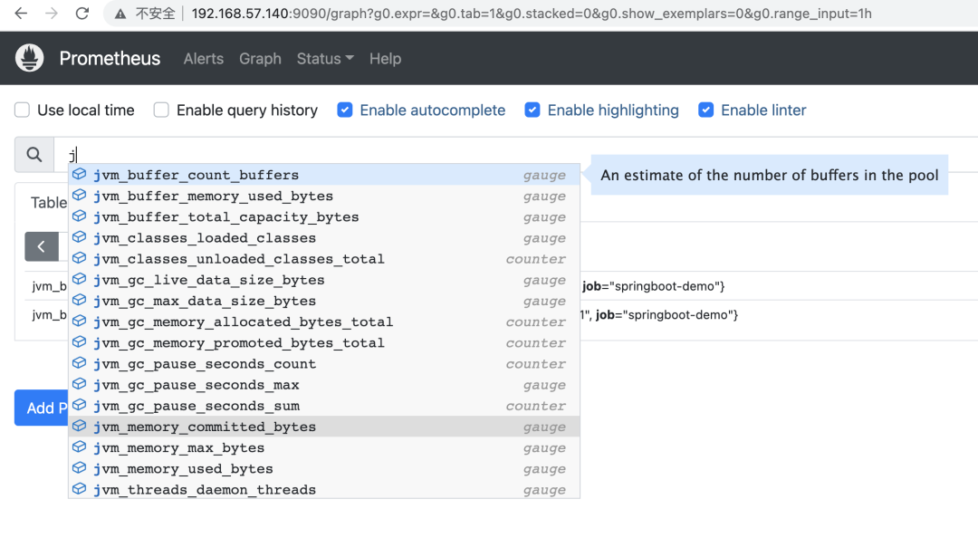 使用 prometheus 监控 springboot 进程