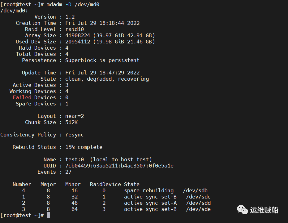 Linux系统下模拟部署RAID软阵列