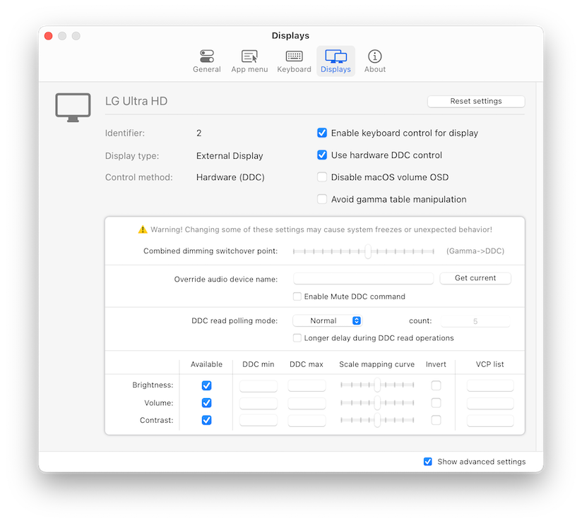 一款开源的 macOS 外接显示器必备工具