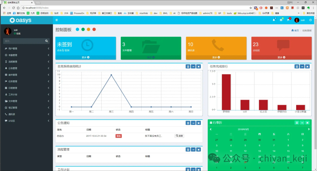 开源|一个以提高办公效率为核心的开源OA办公自动化系统