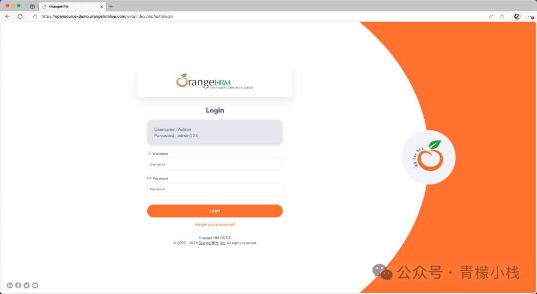 OrangeHRM一款开源的人力资源管理系统