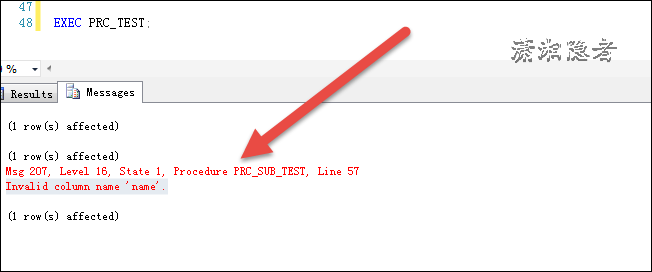 SQL Server的嵌套存储过程中使用同名的临时表怪像浅析