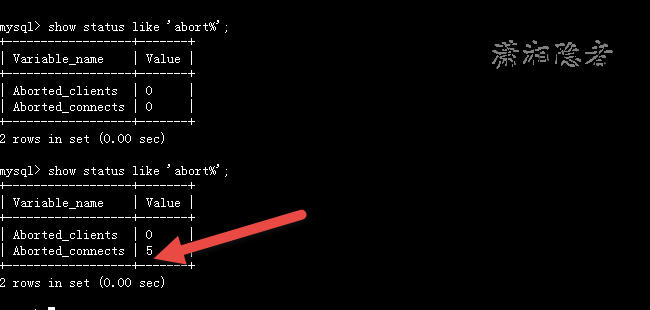 MySQL状态变量Aborted_connects与Aborted_clients浅析
