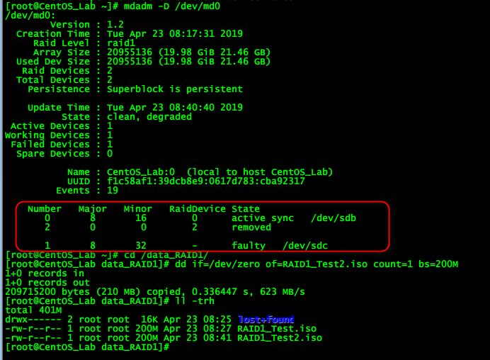 Linux下软RAID管理工具mdadm的基本操作实践