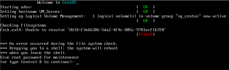 CentOS6下/etc/fstab文件配置错误导致系统启动异常的处理方法