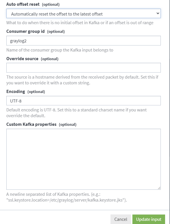 Kafka接入到Graylog5.1