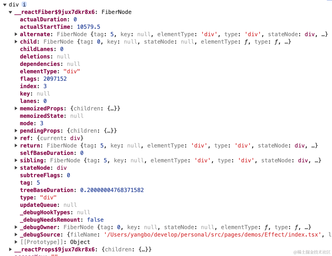 详细解读 Fiber 节点的每一个属性含义