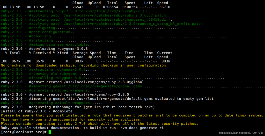 搭建Redis Cluster环境安装Ruby