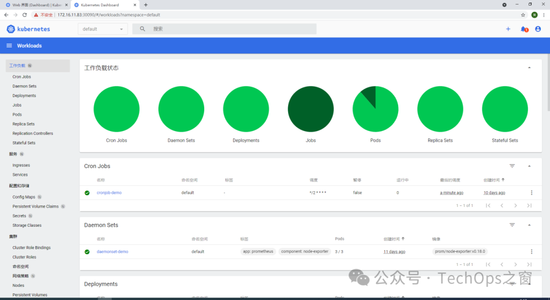 使用RBAC授权用户登录DashBoard界面