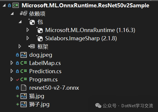 ONNX Runtime入门示例：在C#中使用ResNet50v2进行图像识别